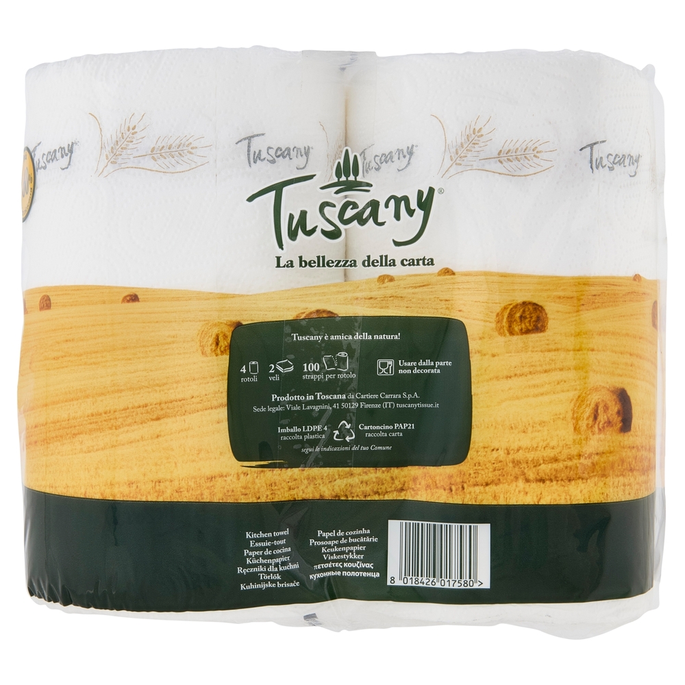 Tuscany asciugatutto maxi rotoli 4 pz